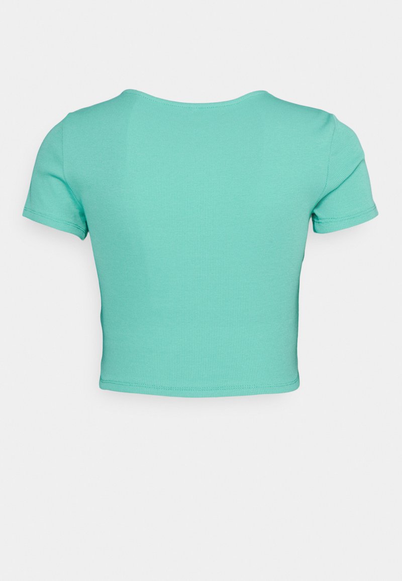 Damen T-Shirts | ONLY ONLMIA RUCHING T-Shirt basic marine green/türkis - FC49375 Damen T-Shirts | ONLY ONLMIA RUCHING T-Shirt basic marine green/türkis - FC49375
