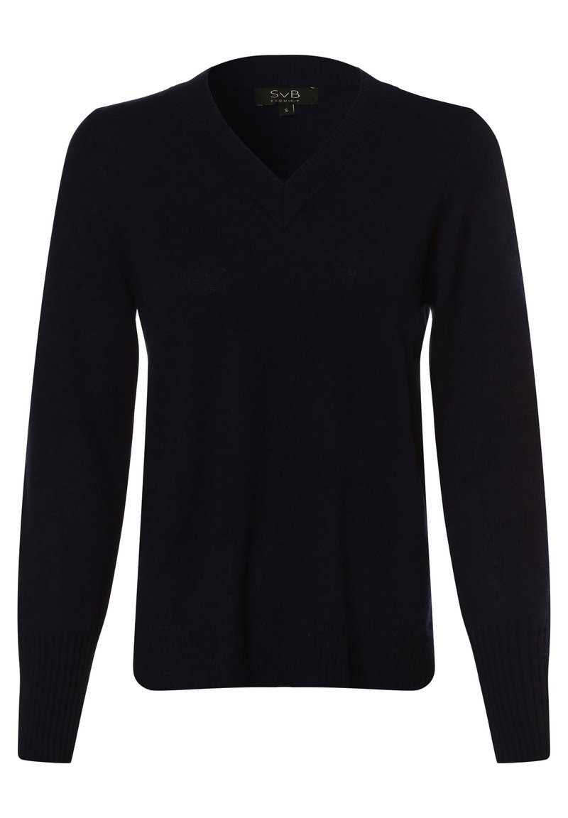 Damen Strickjacken | SvB Exquisit Strickpullover marine/blau - GW83340 Damen Strickjacken | SvB Exquisit Strickpullover marine/blau - GW83340