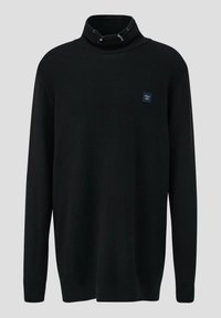 s.Oliver MIT ROLLKRAGEN - Strickpullover - schwarz