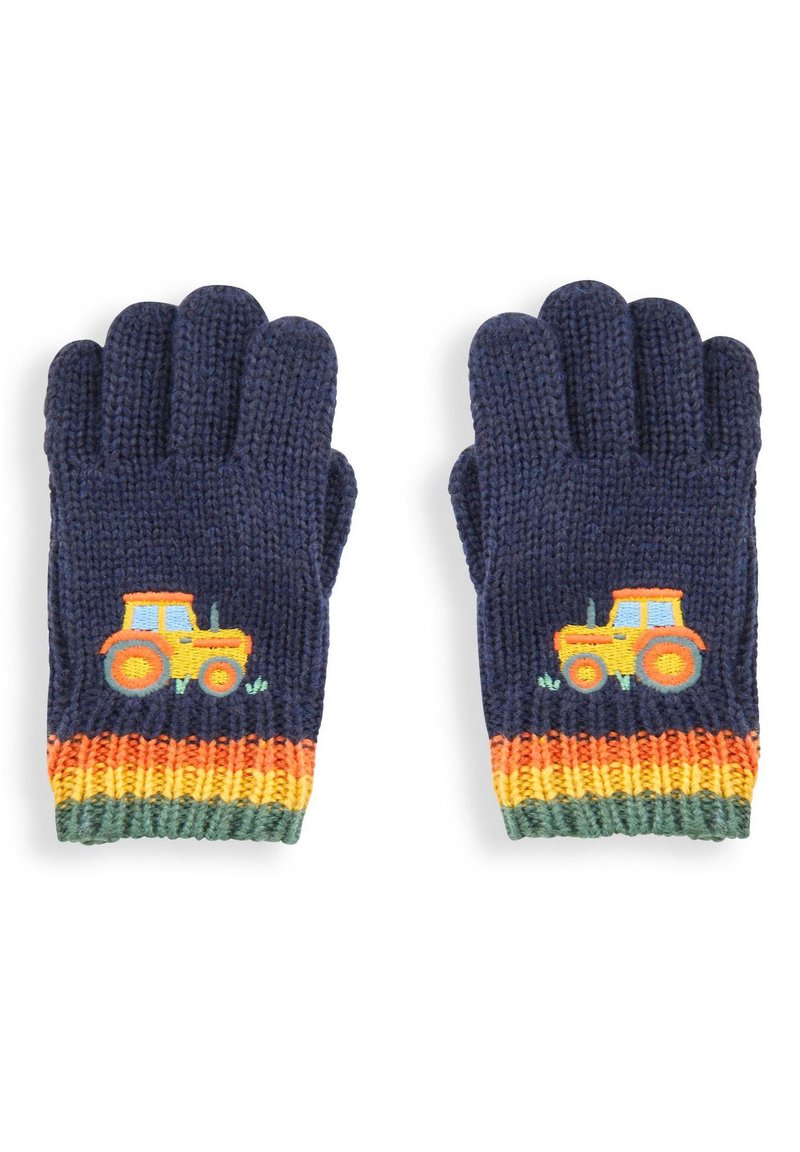 JoJo Maman Bébé TRACTOR APPLIQUE  - Rukavice - navy