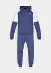 SPORTS INSPIRED INTERLOCK HOODIE WITH TAPE DETAILING SET - Φόρμα - dark blue