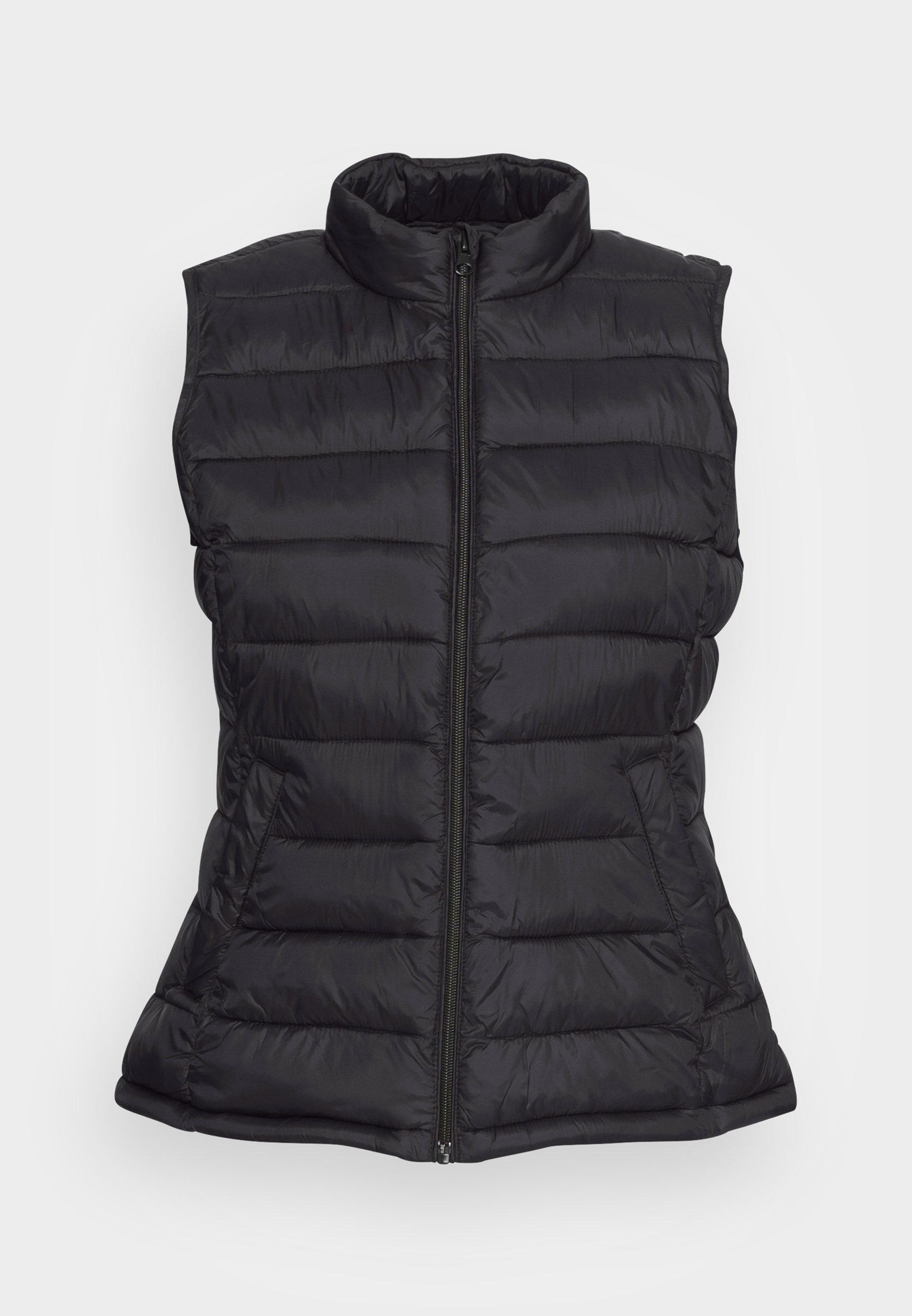 Black quilted waistcoat