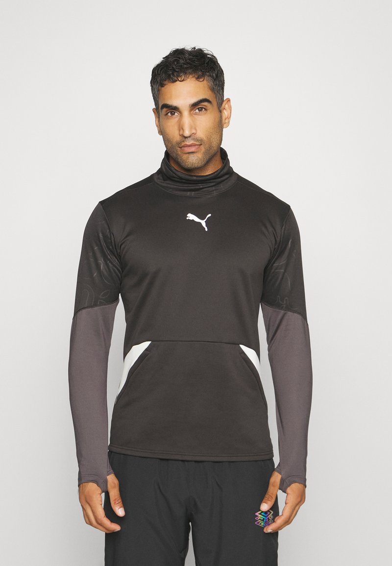 Puma INDIVIDUAL WINTERIZED - Top s dlouhým rukávem - black/dark coal
