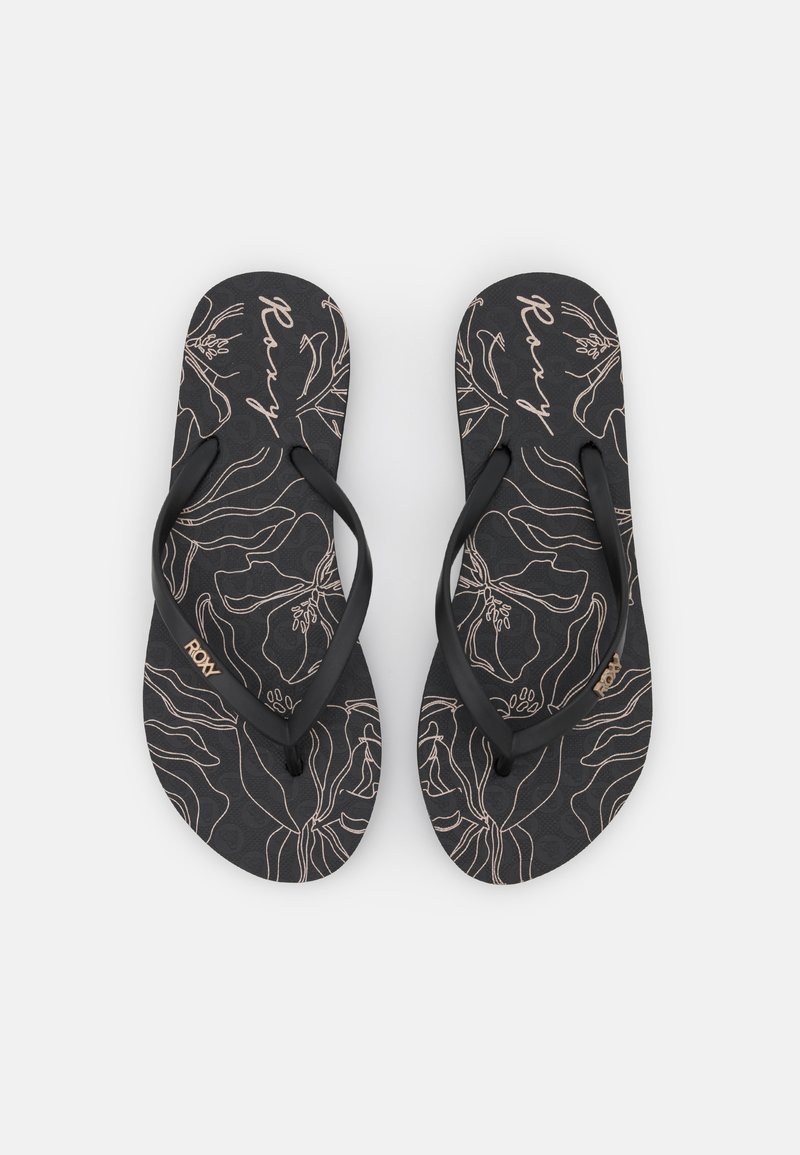 Roxy VIVA - Sandálias em T - black/gold