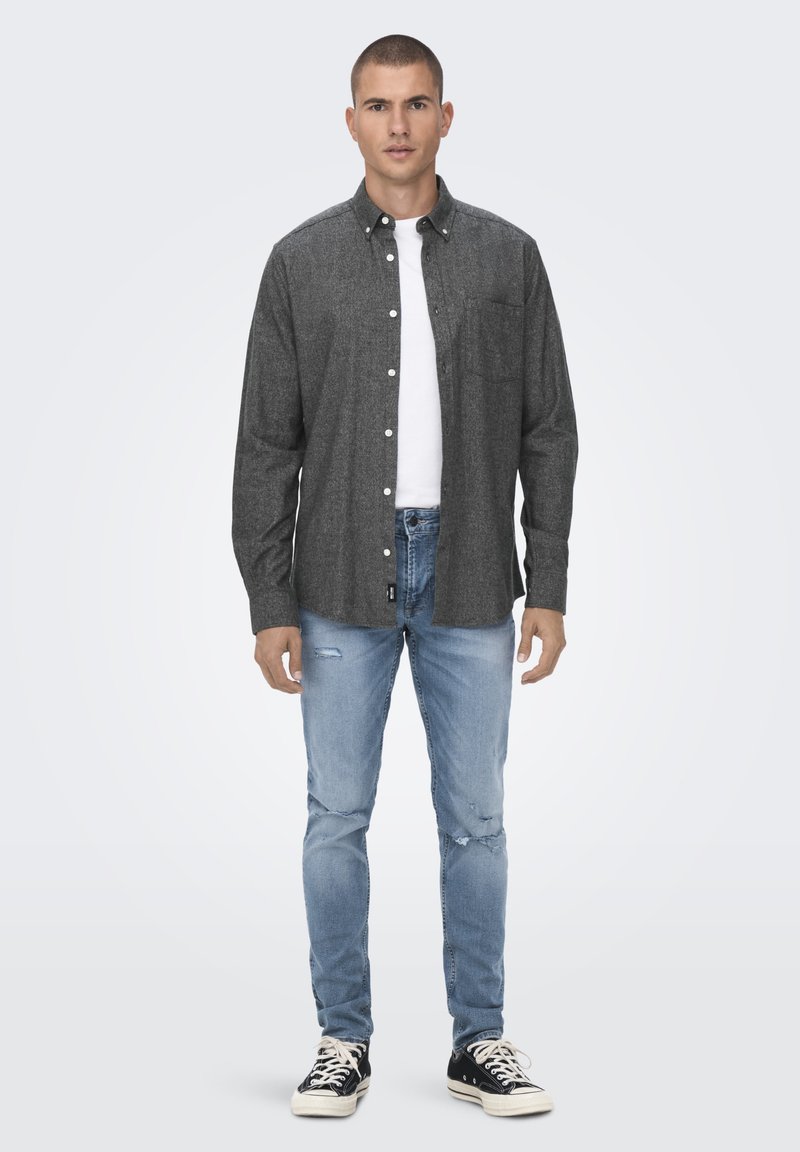 Only & Sons Overhemd zwart