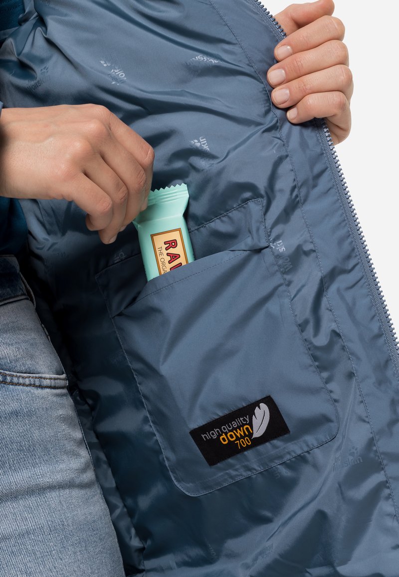 Damen Sportbekleidung | Jack Wolfskin FROZEN LAKE COAT W Daunenmantel frost blue/blaugrau - YP03469 Damen Sportbekleidung | Jack Wolfskin FROZEN LAKE COAT W Daunenmantel frost blue/blaugrau - YP03469