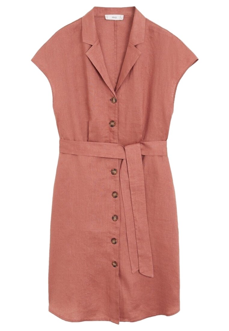 mango pink shirt dress MANGO Swiss Embroidered Shirt Dress