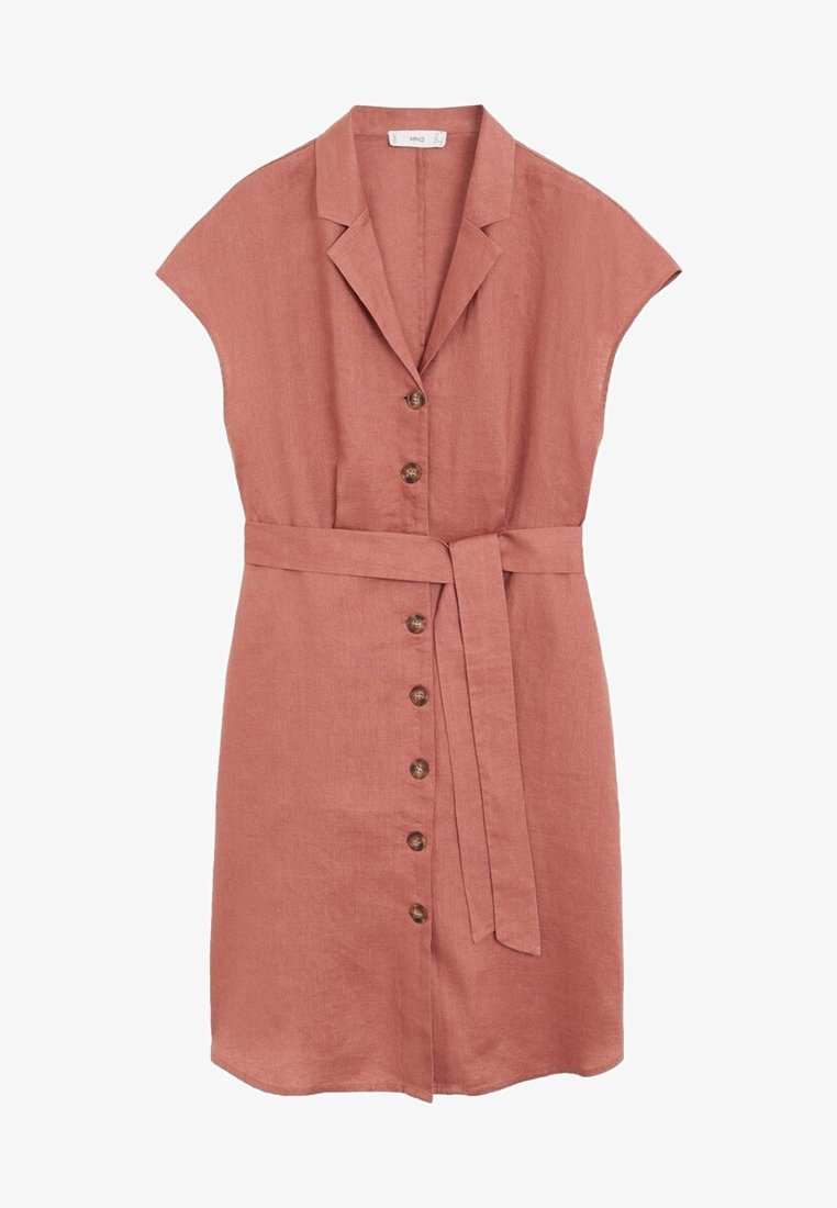 mango pink shirt dress MANGO Swiss Embroidered Shirt Dress