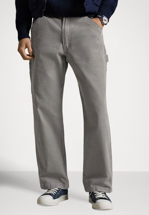 POLO DUNGAREE FIT CANVAS CARPENTER PANT - Calças - dark metal
