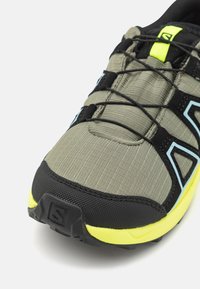 Salomon SPEEDCROSS WATERPROOF UNISEX - Scarpa da hiking - deep lichen green/black/safety yellow
