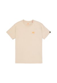 SMALL LOGO - T-shirt print - organic beige