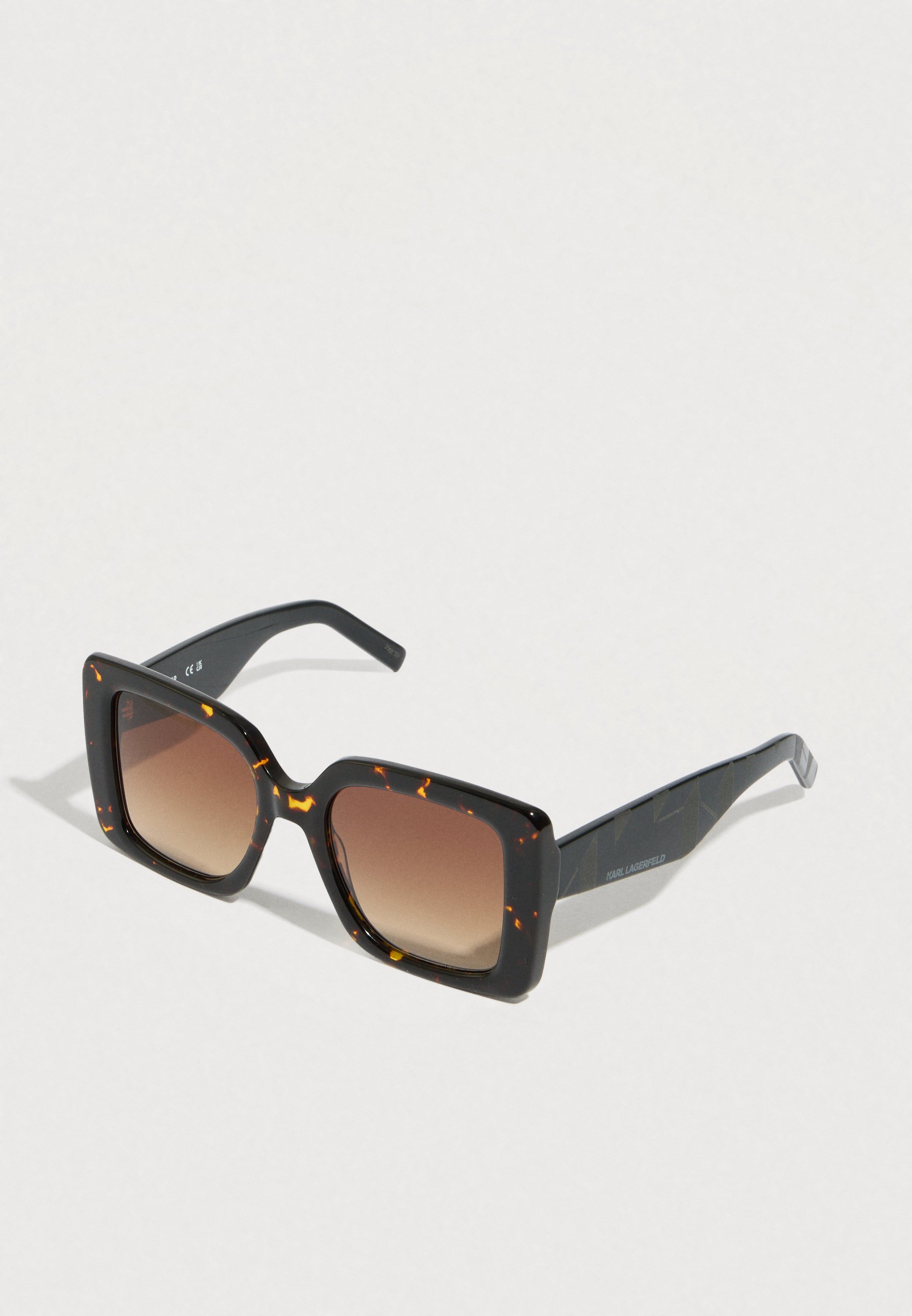 New Karl Lagerfeld sunglasses with designer case brown tortoise frame Karl Lagerfeld 4131 40 Vintage 90s steampunk antique gold  main image 2