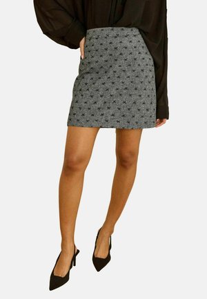 REGULAR FIT - A-lõikeline seelik - grey bow print