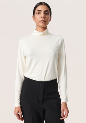 SLHANADI ROLLNECK LS - Långärmad tröja - whisper white