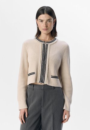 OBJPERLA - Cardigan - white sand/sky captain
