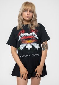 Paradiso Clothing METALLICA MASTER OF PUPPETS TRACKS UNISEX - Print T-shirt - black