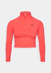 VANISH SEAMLESS 1/4 ZIP CROP - Top s dlouhým rukávem - racer red/black