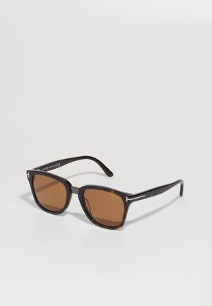 Tom Ford GRAYDON UNISEX - Sunglasses - dark havana /brown