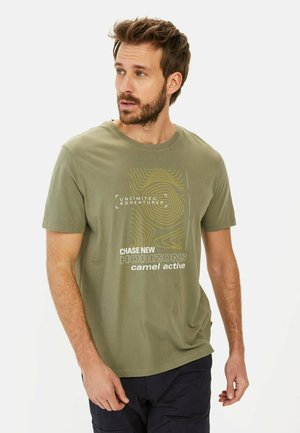 camel active Print T-shirt - dusty khaki