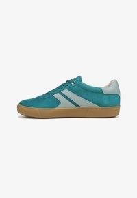 Niet geselecteerd, blue green leather