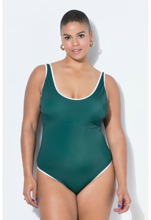 PIPING SOFT CUPS SHAPING - Costume da bagno - dark green