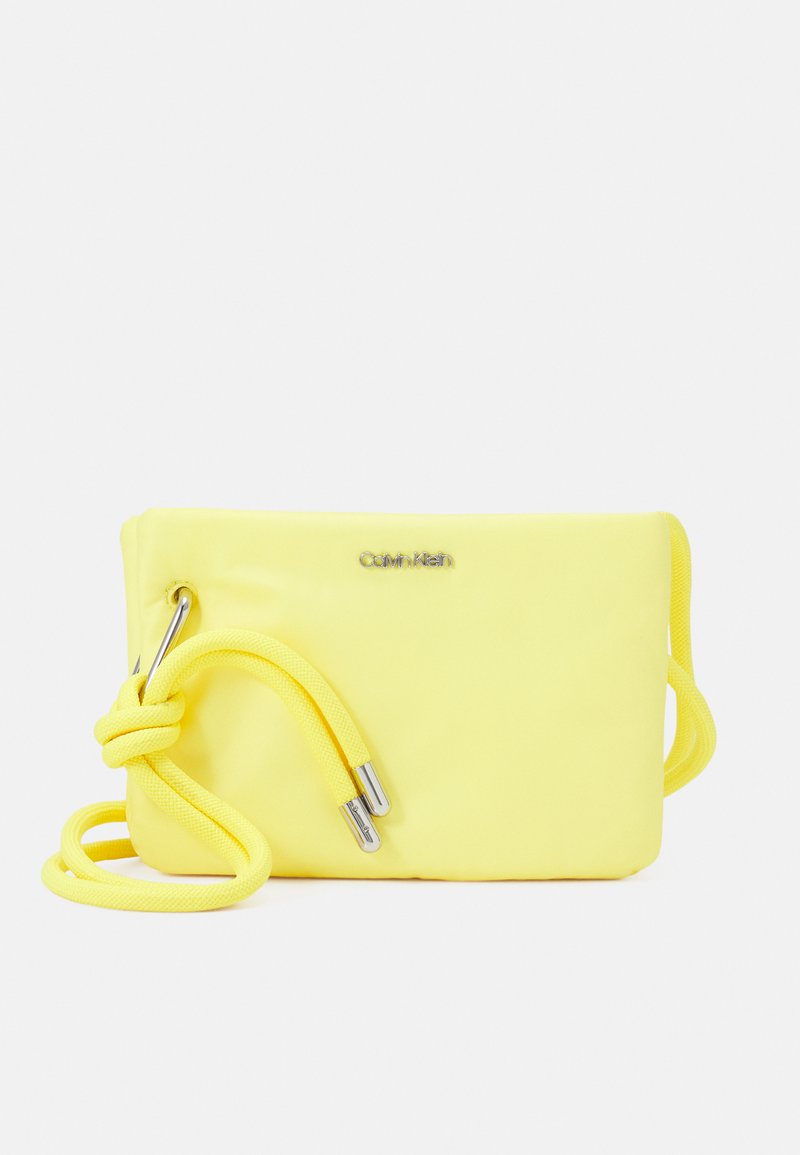 Calvin Klein ROPED CROSSBODY - Sac bandoulière - magnetic yellow