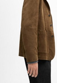 Massimo Dutti Giacca di pelle - brown