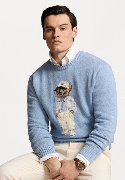 Polo Ralph Lauren POLO BEAR COTTON JUMPER - Jumper - driftwood blue