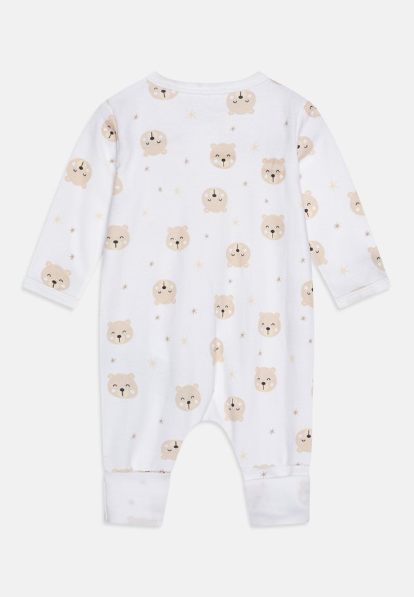 NBNNIGHTSUIT ZIP BEAR UNISEX 2 PACK - Pyjamas - oxford tan3