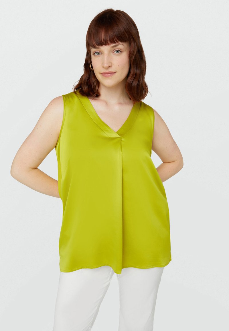 Fiorella Rubino CON PIEGA DAVANTI - Top - giallo