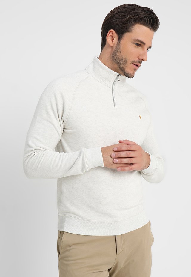 JIM ZIP - Sweatshirts - chalk marl