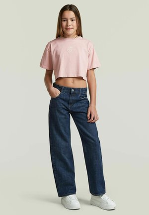 G-STAR, GIRLS BOXY CROPPED TEE - T-Shirt print - burnished lilac