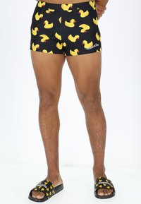 Blount & Pool TROPICAL - Badehose Pants - black yellow duck
