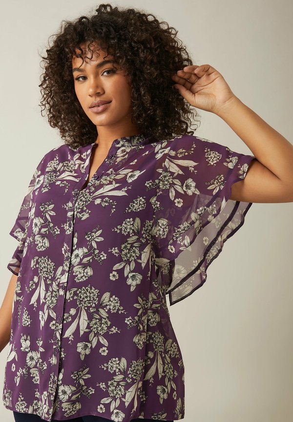 FLORAL PRINT - Bluse - purple