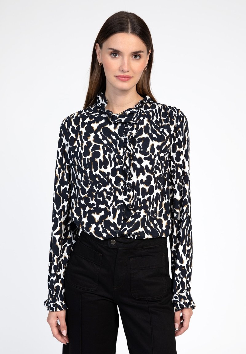 AN'GE KADORY - Chemisier - bongo noir