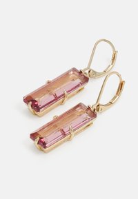 Lauren Ralph Lauren PE BAGUETTE DROP - Pendientes - gold-coloured/pink