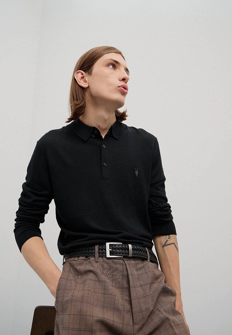 AllSaints Poloshirt zwart