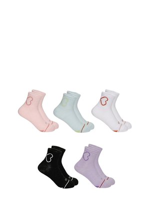 Yuhu, MÄDCHEN GROSSES HERZ 5ER PACK - Socks - mehrfarbig