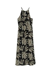 AMERICAN NECKLINE DRESS - Maxi-jurk - abstract black beige print