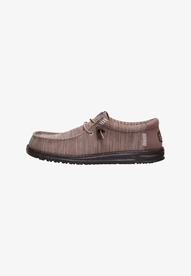 HEYDUDE Wally Stretch Sox - Slip-On Schuhe - Zapatos con cordones - deep taupe/mole brown