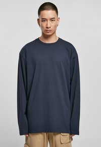 Urban Classics - HEAVY OVERSIZED LONGSLEEVE - Bluză de molton - darkblue Imagine miniatură 1