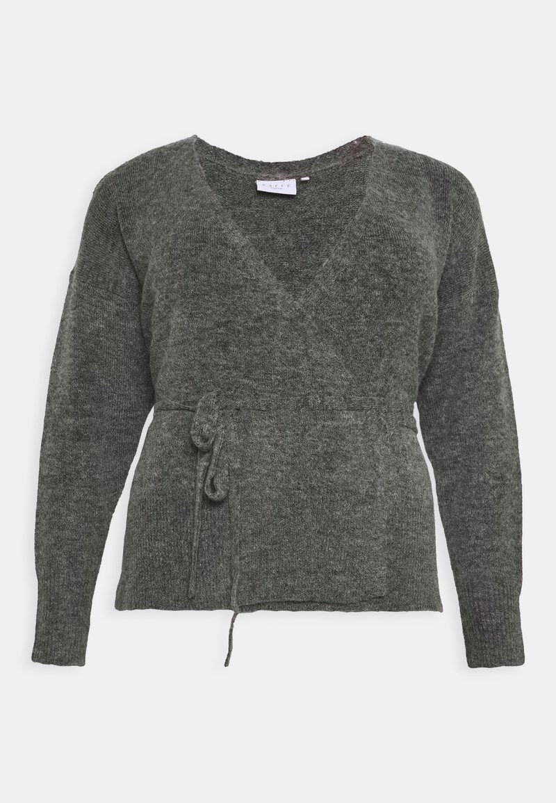 Kaffe Curve Vest donkergrijs gemêleerd