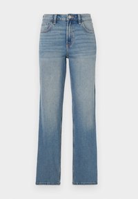 High-Rise Medium Wash Straight Jeans - Jean droit - med clean