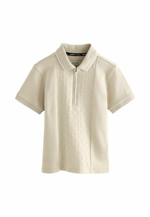 REGULAR FIT - TEXTURED - Polo - stone
