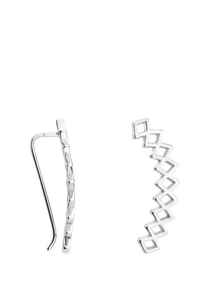 CURVED - Boucles d'oreilles - silver coloured