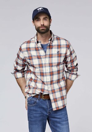 Polo Sylt BUTTON-DOWN-KRAGEN - Shirt - white red