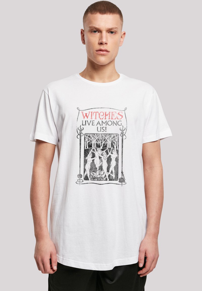 F4NT4STIC T-shirts med print - white