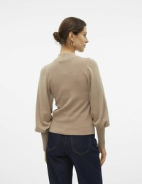 Vero Moda VMHOLLYKARISPUFF HIGHNK GA BOO - Maglione - silver mink