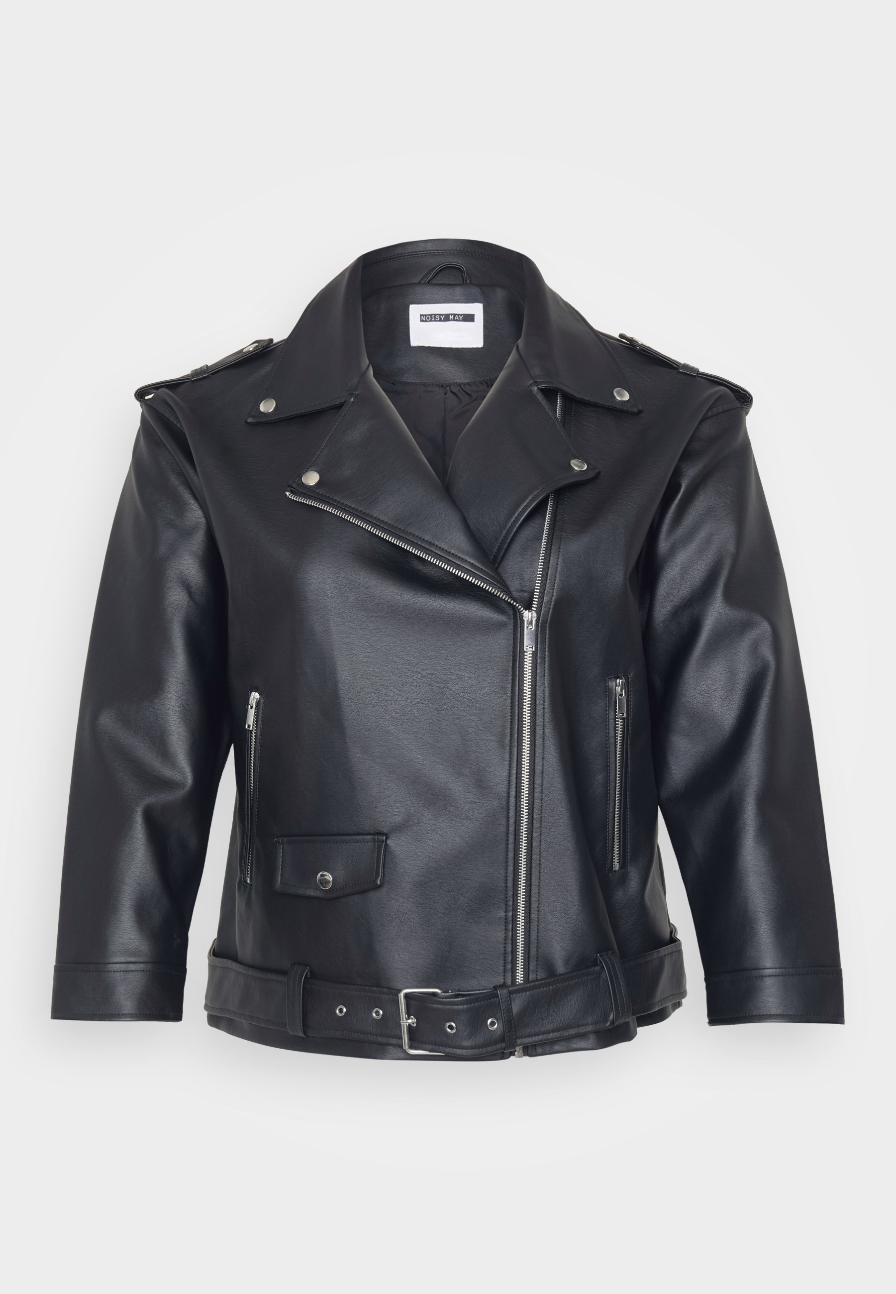 Noisy May NMPAULINA OVERSIZE BIKER JACKET - Faux leather jacket