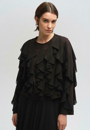 RUFFLED - Blouse - black